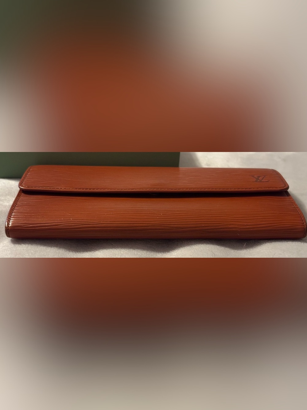 Louis Vuitton Epi Leather Fold Wallet in Cognac Brown vintage - Picture 11 of 15